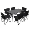 ModernTable and Chair Mountain Garden Park Camping Table Outdoor Multi-functional Folding Aluminum Alloy Table and Chair Set