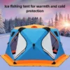 Hexagonal Cotton-padded Tent Keep Warm Ice Fishing Camp Tent Winter Fishing Tents Wind Snow Resistant Travel Camping Equipment