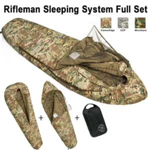 Army-40℃ Force Defence Modular Sleeping System 4 Season Waterproof Cold Weather Military Tactical Sleeping Bag