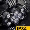 Headlamp - Rechargeable LED Headlamp - 10 LEDs - Extra powerful - 1000 lumens - 150-meter beam distance - Adjustable